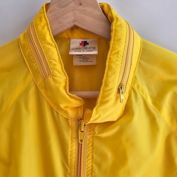Descente Yellow & Black Cycling Jacket Mens Lightweight, Size Medium Run Small - Picture 9 of 13